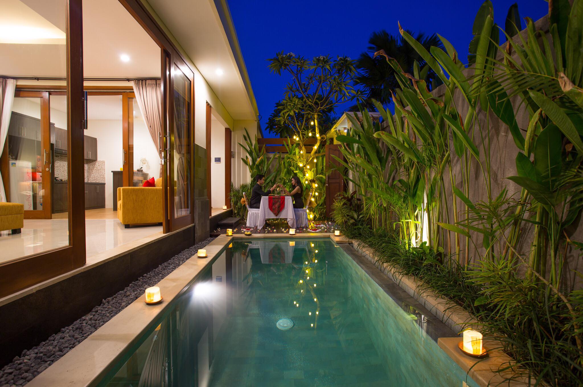 birthday surprise at a Bali villa
